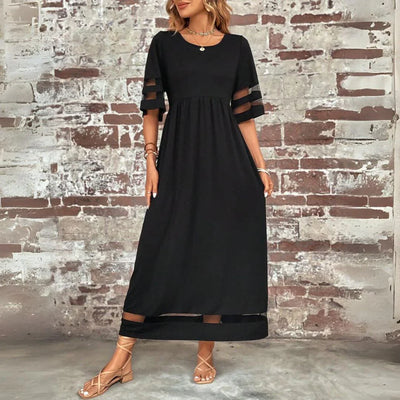 LEXI | Robe longue en mousseline