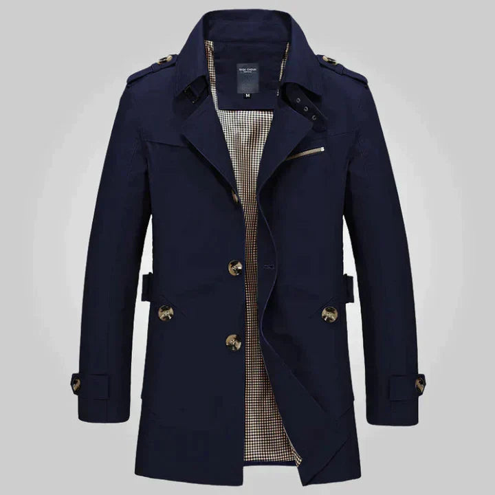 Jyoti | Trench-coat Élégant et Classique pour Hommes