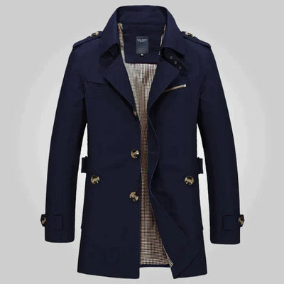 Jyoti | Trench-coat Élégant et Classique pour Hommes