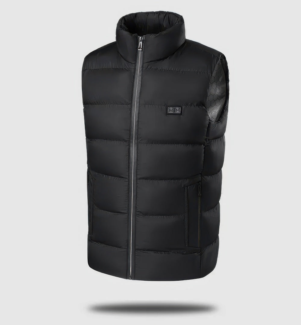 Andres - Gilet thermo chauffant électrique pour homme avec connecteur USB