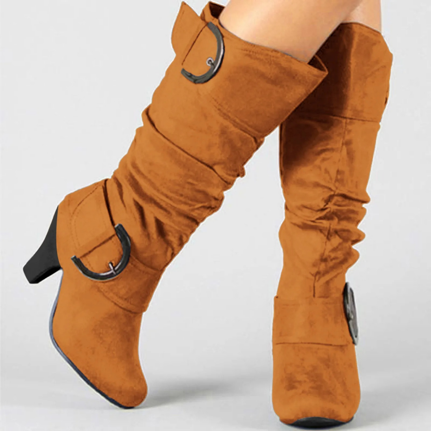 Lisa - Bottes hautes confortables à boucles