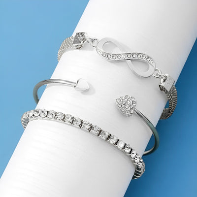 Vintage Kristal - ensemble de bracelets