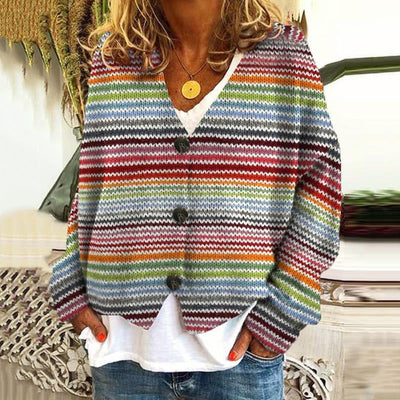 Therese -  Cardigan imprimé doux pour femmes - Élégant et confortable