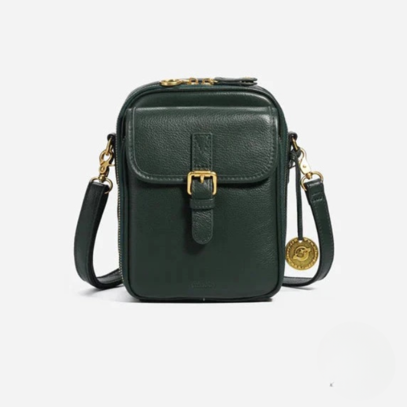 Vrai | Sac à Bandoulière pour Femmes avec Compartiments Multi-Couches et Texture Lisse