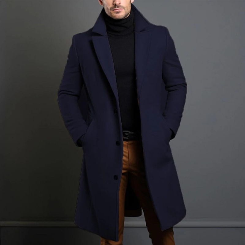 Mason - Trench-coat long et décontracté pour hommes