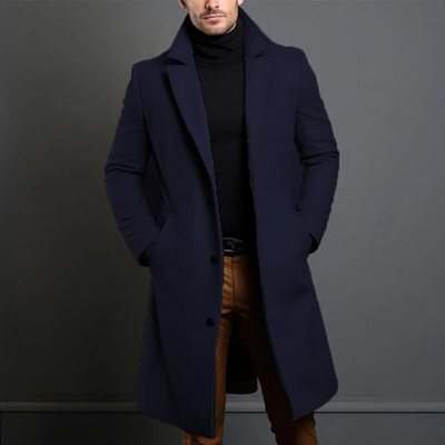 Mason - Trench-coat long et décontracté pour hommes