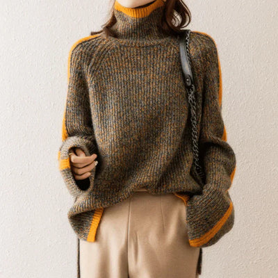 Lucie - Un pull à col roulé stylé