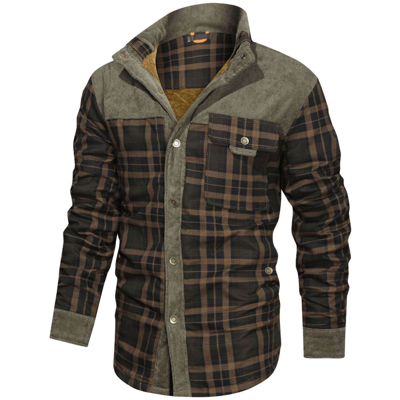 Joel - Veste chaude en flanelle rayée