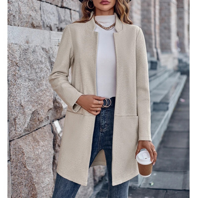 Fritzie - manteau d'été long et élégant dans le style business