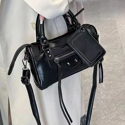 Dara - Petit Sac à Main Rétro en Cuir
