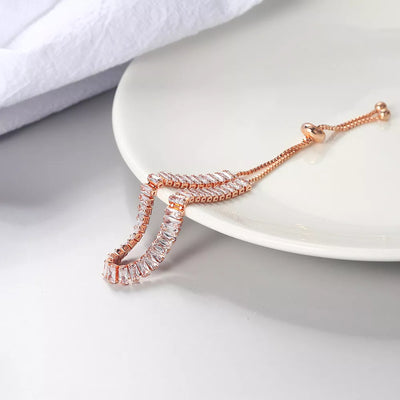 Gwen - Bracelet Roségouden avec taille réglable