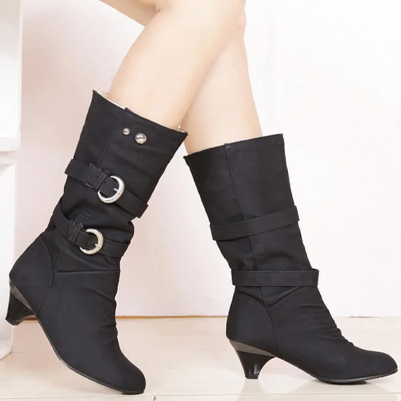 Eva - Bottes hautes avec orteil rond