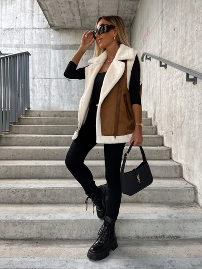 Alaina - Veste en laine sans manches