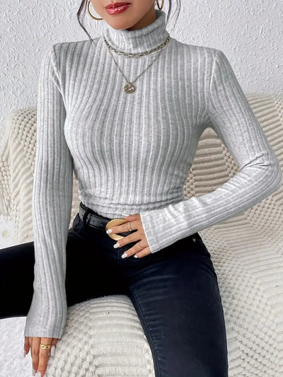 Kinley - Pull à col roulé tricoté pour femme