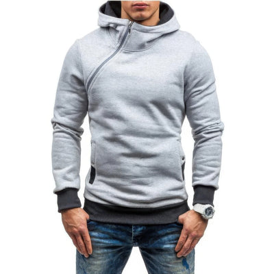Stetson - Pull étroit pour homme avec fermeture éclair diagonale