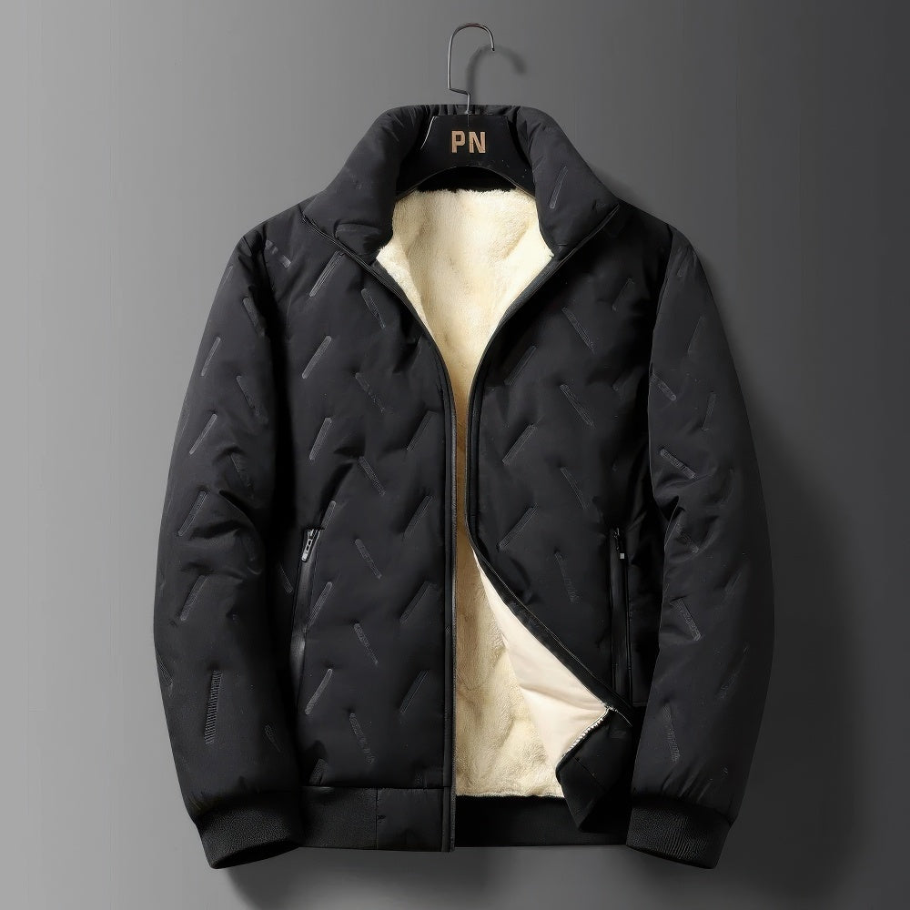 Zayden - Manteau d'hiver en laine d'agneau pour homme