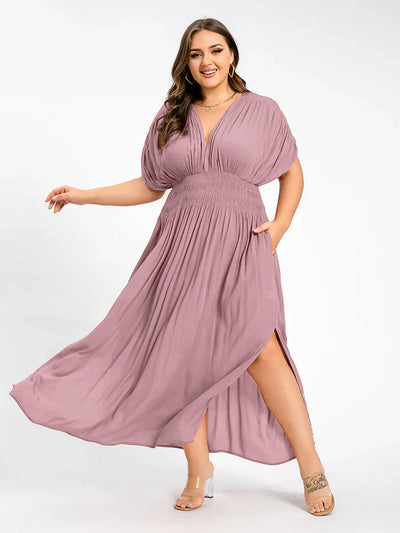 ANETTE | Robe longue à col en V