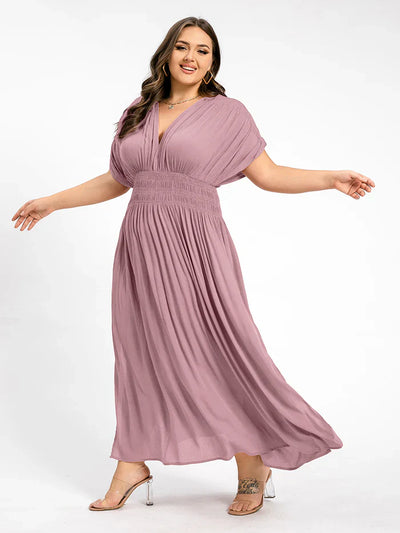 ANETTE | Robe longue à col en V