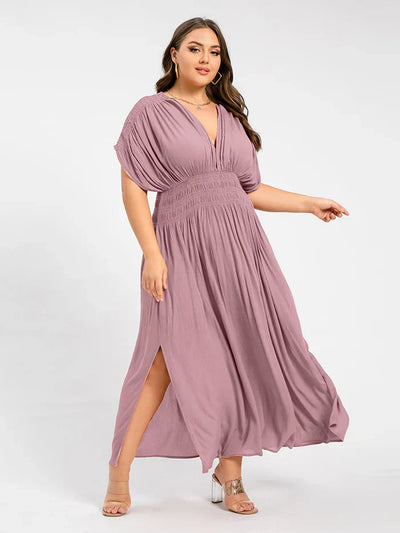 ANETTE | Robe longue à col en V