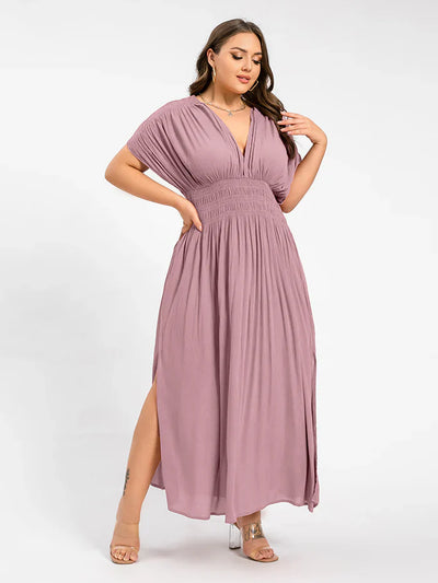 ANETTE | Robe longue à col en V