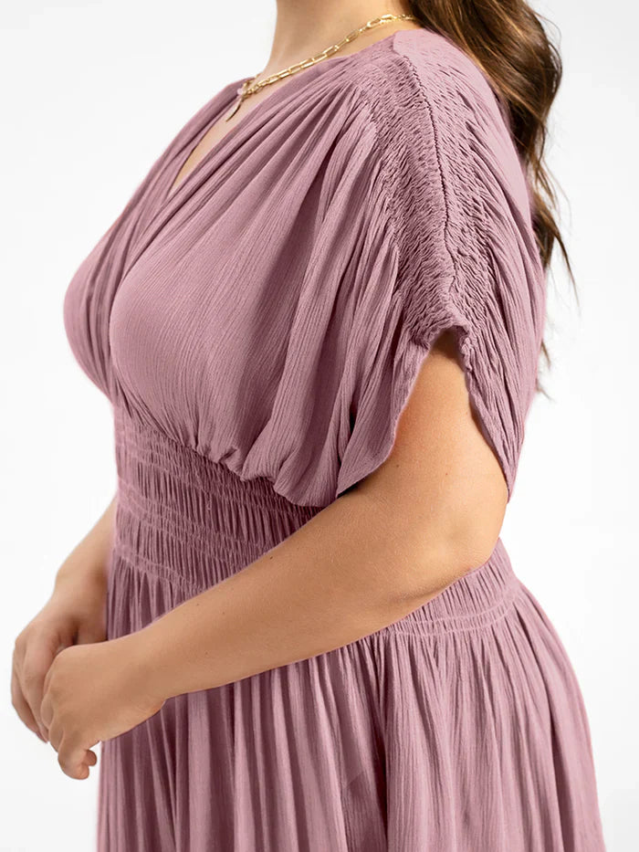 ANETTE | Robe longue à col en V