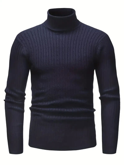 Dalton - Pull à col roulé tricoté pour homme