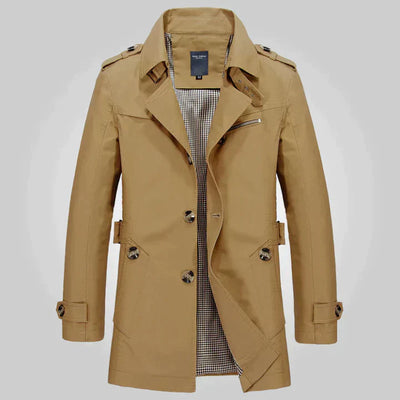 Jyoti | Trench-coat Élégant et Classique pour Hommes