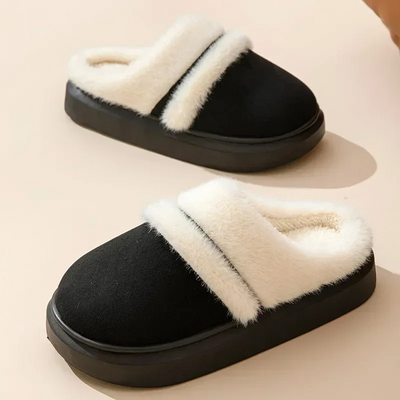 Saar - Pantoufles plates et confortables en fourrure pour femmes