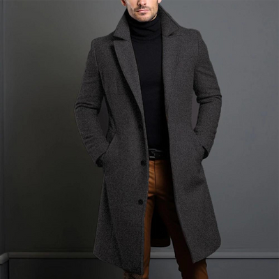 Mason - Trench-coat long et décontracté pour hommes