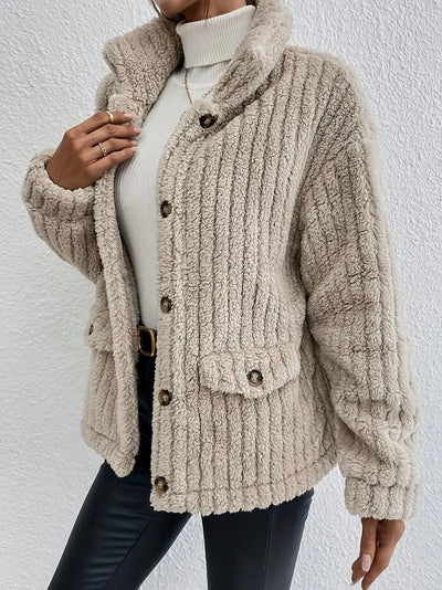 Leslie - Gilet à boutons de velours double face