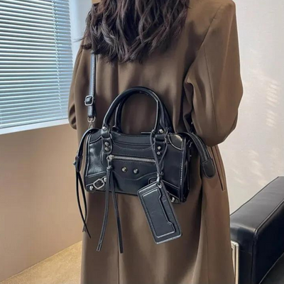 Dara - Petit Sac à Main Rétro en Cuir