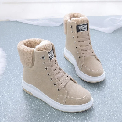 Amber - Chaussures d'hiver hautes et douces à lacets Femme