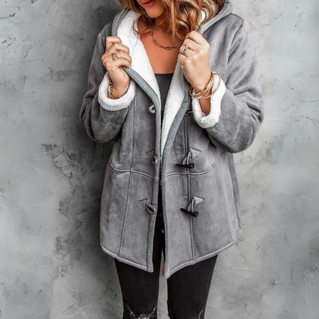 Allie - Manteau stylé doublé de fourrure