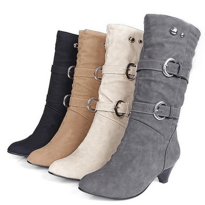 Eva - Bottes hautes avec orteil rond
