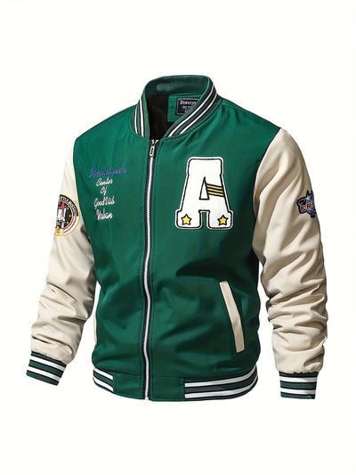 Veste Homme à Imprimé avec Col Montant pour Extérieur