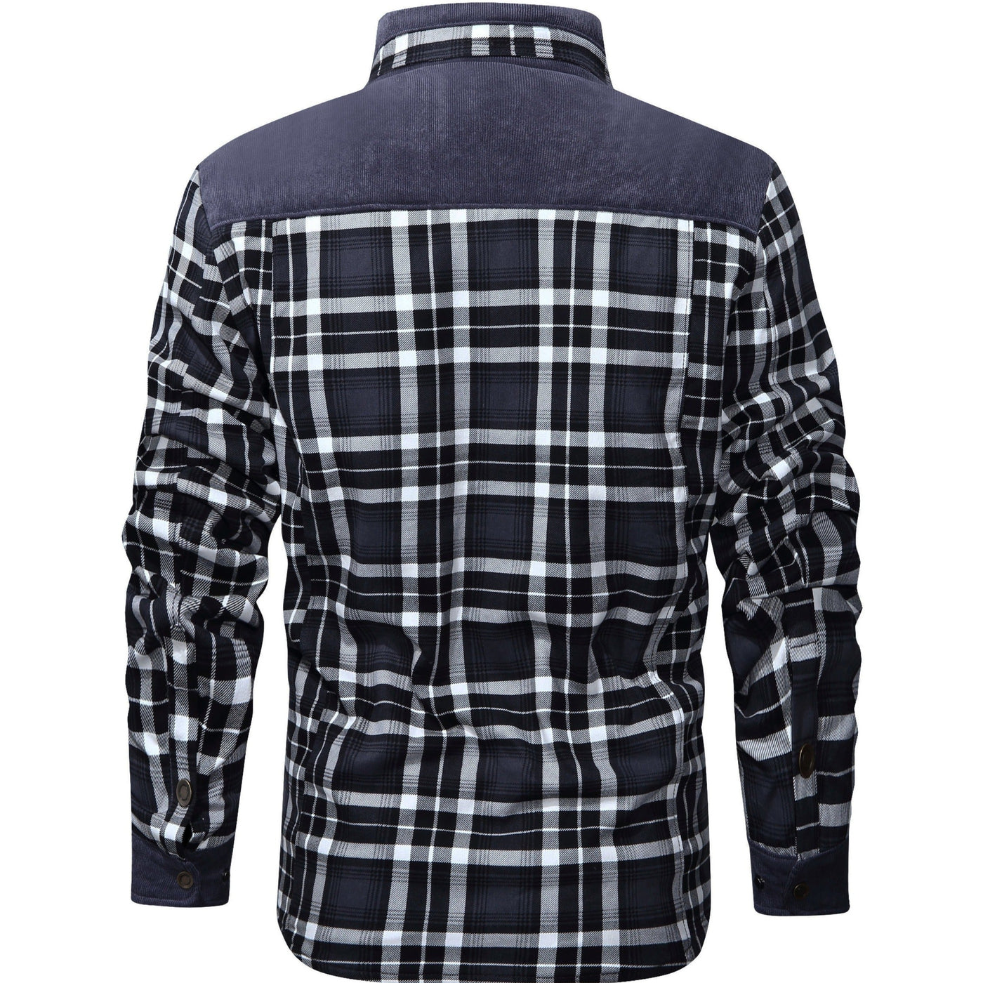 Joel - Veste chaude en flanelle rayée
