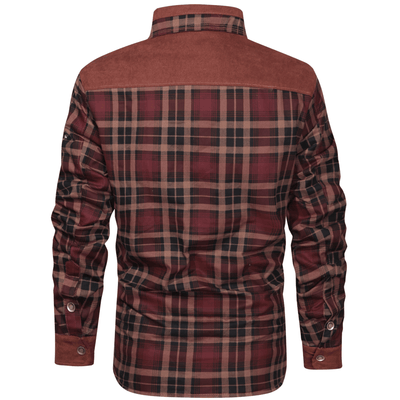 Joel - Veste chaude en flanelle rayée