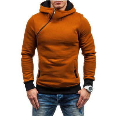 Stetson - Pull étroit pour homme avec fermeture éclair diagonale