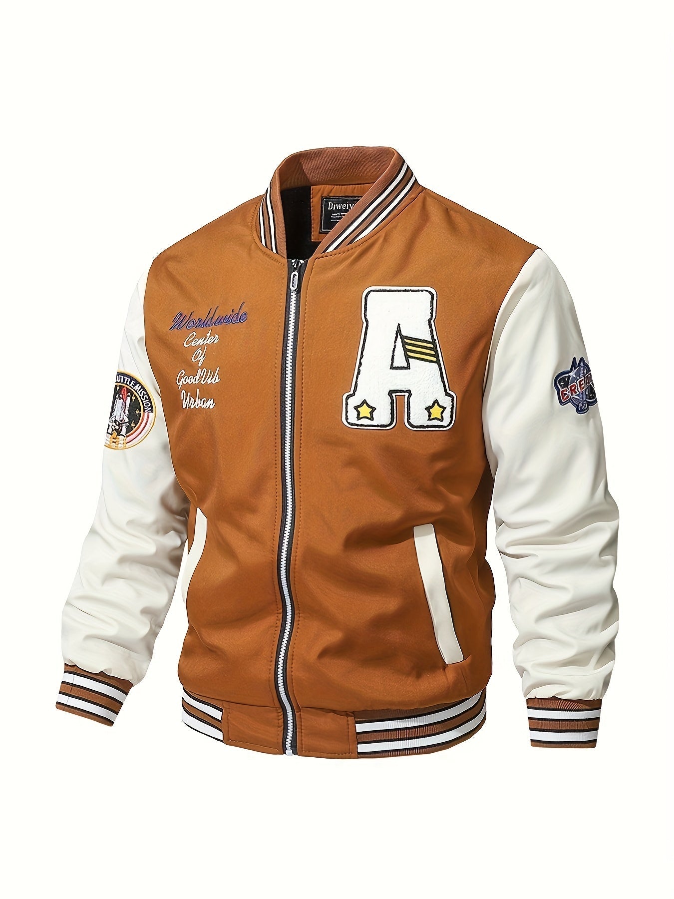 Veste Homme à Imprimé avec Col Montant pour Extérieur
