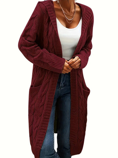 Elle - Cardigan doublé en maille torsadée