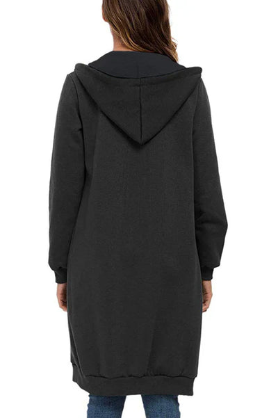 ALDA | Sweat à capuche long zippé