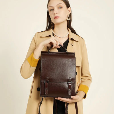 Marine - Sac à Dos Cuir Femme Lizeth