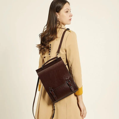 Marine - Sac à Dos Cuir Femme Lizeth