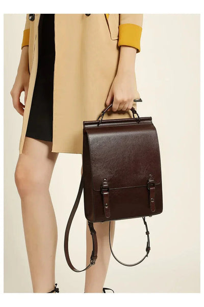 Marine - Sac à Dos Cuir Femme Lizeth