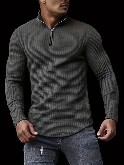 Major - Pull sportif en tricot de couleur unie pour hommes