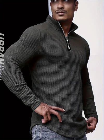 Major - Pull sportif en tricot de couleur unie pour hommes