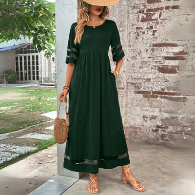 LEXI | Robe longue en mousseline