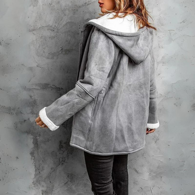 Allie - Manteau stylé doublé de fourrure