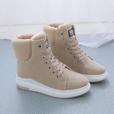 Amber - Chaussures d'hiver hautes et douces à lacets Femme