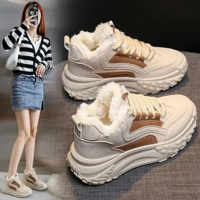 Elise - Chaussures d'hiver coupe-vent pour femmes à bout rond